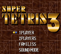 Super Tetris 3 screenshot 4 for Super Famicom